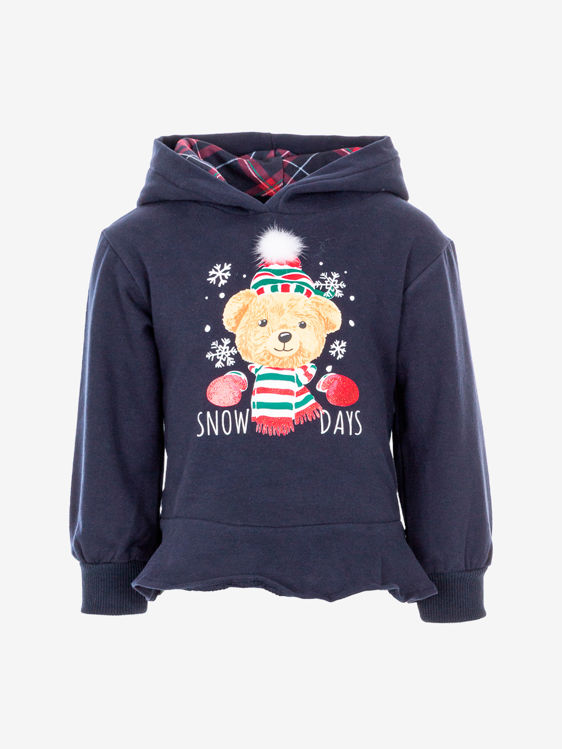 Picture of ND0832-COTTON THERMAL HOODY CHRISTMAS TOP